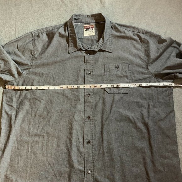 Wrangler Jeans Co Men's Shirt 3X Large Button Front Long Sleeve - Picture 6 of 7